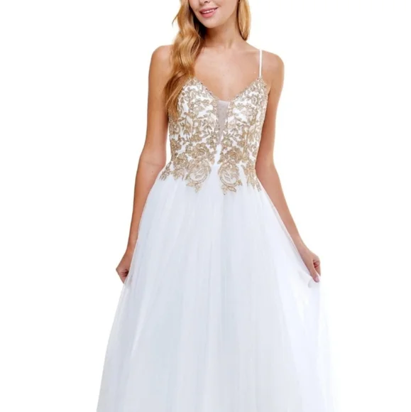 green emerald velvet dress Beloved by Casablanca Bridal BL430 Delta Wedding Dress Fit and Flare V-Neck Lace Sequin Sheer Mesh Side Cut Outs Train Wedding Dress 14 / Ini
